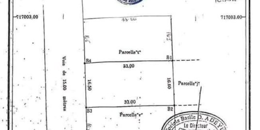 3 PARCELLES DÉJÀ LOTIES & RECASÉES À VENDRE, HÔTEL HAPPY TOGETHER – COMPLEXE LA GRANDE ACADÉMIE – ZOPAH – CALAVI