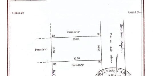2 PARCELLES DÉJÀ LOTIES & RECASÉES À VENDRE, RESTAURANT LE FOUQUET – ZOPAH – CARREFOUR LA RÉFÉRENCE – CALAVI