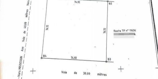 DOMAINE DE 5747M² À VENDRE, AGASSA GODOMEY – MISSÉSSINTO – CALAVI