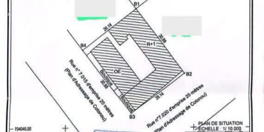 PARCELLE EN ANGLE DE RUE DÉJÀ LOTIE ET RECASÉE À VENDRE, SOCIÉTÉ CDPA – SAINT MICHEL – SOCIÉTÉ SGDS BÉNIN – COTONOU