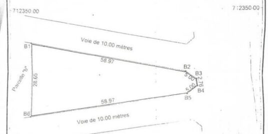 3 PARCELLES EN ANGLES DE RUE DÉJÀ LOTIES ET RECASÉES À VENDRE, CARREFOUR PARANA – QUARTIER AGORI – CALAVI