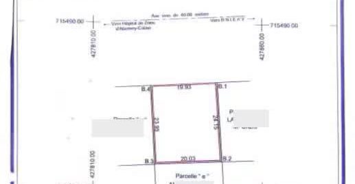 PARCELLE DÉJÀ LOTIE ET RECASÉE À VENDRE, HÔPITAL DE ZONE – CENTRE HOSPITALIER INTERNATIONAL CHIC – ARCONVILLE – CALAVI